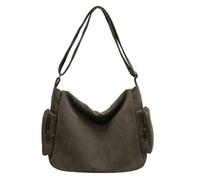 MALSSE Bolso bandolera unisex de moda para uso diario, correa ajustable, casual, bolso de lona práctico para mujer, Green, One Size