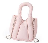 MALSSE Bolso bandolera vintage para mujer, estilo retro, de nailon, adecuado para varias ocasiones, elegante bolsa acolchada, b, One Size