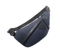 MALSSE Bolso cruzado de moda con cinturón de gran capacidad para hombre, bolsa de viaje a prueba de salpicaduras sobre el hombro, Blue, One Size