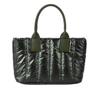 MALSSE Bolso de hombro acolchado a la moda para mujer, bolso cruzado ligero con interior espacioso, bolso de mano casual para mujer, Green, One Size