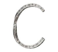 MALSSE Brazalete de acero inoxidable con diseño de runas para hombre, diseño escandinavo
