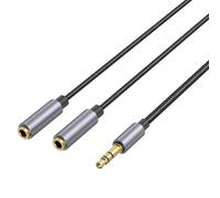 MALSSE Cable divisor de auriculares, cable de extensión para portátiles, excelente durabilidad, sonidos superiores y cable de extensión de uso amplio