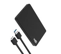 MALSSE Carcasa de disco duro portátil de 6.3 cm USB 3.0 USB2. Carcasa externa para disco duro SATA3