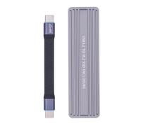 MALSSE Carcasa externa de aluminio para disco sólido con dos protocolos USB C 3.2 Gen2x2 20Gbps 4TB de almacenamiento grande para acceso rápido a archivos SSD adaptador