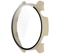 MALSSE Carcasa para reloj inteligente, cubierta de película de vidrio de policarbonato adecuada para reloj de 46 mm, protector de pantalla integrado, funda a prueba de golpes, carcasa rígida