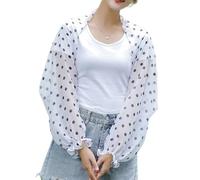 MALSSE Chal multiusos para refrescarse y protegerse del sol, cubre las mangas del brazo, para mujeres entusiastas del aire libre, uso de cubierta de brazo refrescante, Puntos blancos., Talla única