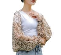 MALSSE Chal multiusos para refrescarse y protegerse del sol, cubre las mangas del brazo, para mujeres entusiastas del aire libre, uso de cubierta de brazo refrescante, Estampado De Leopardo, Talla