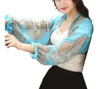 MALSSE Chal multiusos para refrescarse y protegerse del sol, cubre las mangas del brazo, para mujeres entusiastas del aire libre, uso de cubierta de brazo refrescante, azul celeste, Talla única