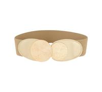 MALSSE Cinturón elástico de moda para mujer, 5 cm de ancho, cintura ajustable para vestidos y jeans con hebilla de metal, ocasión formal, 334 1, Talla única