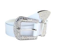 MALSSE Cinturón versátil para mujer con diamantes de imitación, decoración para bodas y fiestas, para decoración de vestidos individuales de moda, blanco, Talla única