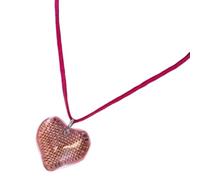 MALSSE Collar de amor ajustable con colgante de corazón colorido, joyería religiosa de moda para la mayoría de las mujeres de moda, Liuli