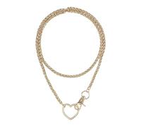 MALSSE Collar de cadena cubana multicapa con diseños en Y versátiles, cadenas cubanas de varias capas para un aspecto urbano vanguardista