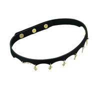 MALSSE Collar religioso único, cadena ajustable, textura de cuero, adecuado para un estilo versátil y declaración de moda, cuero ajustable, talla única, como se describe, como se describe