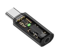 MALSSE Conector de auriculares hembra auxiliar tipo C a 3,5 mm, adaptador de sonido HiFi, accesorios para dispositivos inteligentes, convertidor de cable de auriculares fácil de escuchar