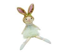 MALSSE Conejos de Pascua para decoración de conejos con patas largas, muñecos de peluche para fiestas y bodas, hechos a mano