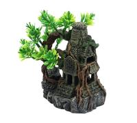 MALSSE Decoración para acuarios, terrarios, camarones, casas, adornos antiguos, decoración de acuarios