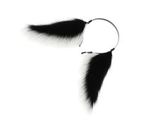 MALSSE Diadema de felpa para cosplay, diadema de orejas de animales peludos, diadema para disfraz de mujer, fiesta temática, animación, accesorios de cosplay de anime