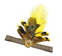 MALSSE Diadema india con plumas para el pelo, para festivales, disfraces, diadema, tocado, carnaval, fiesta, celebración, accesorios para el pelo
