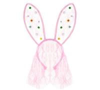 MALSSE Dulces pompones para el pelo para estudio fotográfico de Halloween, accesorios llamativos para Halloween, velo, fiesta, uso diario, diadema de encaje, diademas de encaje para mujer, velo de