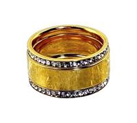 MALSSE Elegantes anillos apilables de circonita cúbica, anillos de compromiso de boda, diamantes de imitación, accesorios de dedo para mujeres de moda apilables, R, como se describe, como se describe