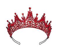 MALSSE Elegantes diademas de fiesta, coronas, aro para el pelo para cumpleaños, boda, tocado de reina para niñas, disfraz de escenario