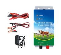 MALSSE Energizadores eléctricos de 230 V, salida ajustable 2J para perros, pollos, caballos, ganado, ovejas, cerdos y control de ganado, controlador de valla de ganado