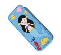 MALSSE Estuche para lápices hecho a mano, bolsa de almacenamiento para bolígrafos de costura para niños, crea tu caja, proyecto de arte educativo, bolsa de almacenamiento de bolígrafos de animales de