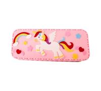 MALSSE Estuche para lápices hecho a mano, bolsa de almacenamiento para bolígrafos de costura para niños, crea tu caja, proyecto de arte educativo, bolsa de almacenamiento de bolígrafos de animales de