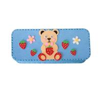 MALSSE Estuche para lápices hecho a mano, bolsa de almacenamiento para bolígrafos de costura para niños, crea tu caja, proyecto de arte educativo, bolsa de almacenamiento de bolígrafos de animales de