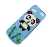 MALSSE Estuche para lápices hecho a mano, bolsa de almacenamiento para bolígrafos de costura para niños, crea tu caja, proyecto de arte educativo, bolsa de almacenamiento de bolígrafos de animales de