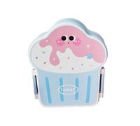 MALSSE Fiambrera creativa con forma de helado, elegante soporte para el almuerzo de helado, contenedor de alimentos para un divertido comedor, picnic portátil, almacenamiento de alimentos