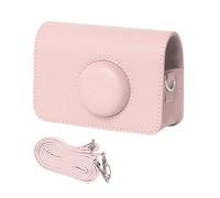 MALSSE Funda de transporte de color sólido portátil de piel, funda protectora retro para cámara H35 501F, a