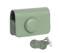 MALSSE Funda de transporte de color sólido portátil de piel, funda protectora retro para cámara H35 501F, Green