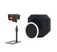 MALSSE Fundas de micrófono insonorizadas para parabrisas de micrófono para estudio en casa y transmisión en vivo con reducción efectiva de ruido, 1 unidad de equipo de estudio