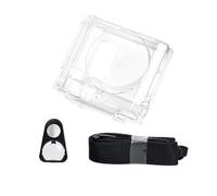 MALSSE Fundas protectoras transparentes para cámara con correa para el hombro, carcasa protectora de policarbonato de larga duración