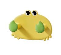 MALSSE Gancho de pared multiusos decorativo de cangrejos con adhesivo fuerte sin clavos necesarios para baño, dormitorio, organización del hogar, gancho decorativo ABS para toallas