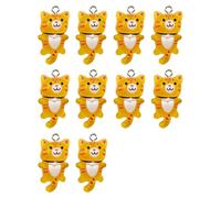 MALSSE Juego de 10 adorables colgantes, accesorios creativos con temática de gatos, para diseños artísticos de joyería y manualidades