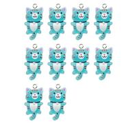MALSSE Juego de 10 adorables colgantes, accesorios creativos con temática de gatos, para diseños artísticos de joyería y manualidades