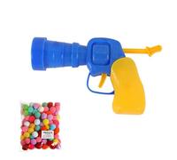 MALSSE Juego de 100 pelotas de juguete silenciosas para entrenamiento de mascotas, suministros de ejercicio para mascotas, pompones coloridos, persiguiendo juguetes silenciosos a granel