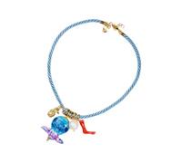 MALSSE Juego de joyas de playa personalizables, collar con colgante de concha de estrellas de mar, cadena de resina portátil para trajes casuales, collar de moda, talla única, como se describe, como