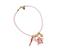 MALSSE Juego de joyas de playa personalizables, collar con colgante de concha de estrellas de mar, cadena de resina portátil para trajes casuales, collar de moda, talla única, como se describe, como