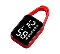 MALSSE Llavero de luz nocturna con reloj digital táctil para niños, estudiantes, llavero de bolsillo, LED, electrónico, relojes colgantes táctiles digitales, rosso, talla única