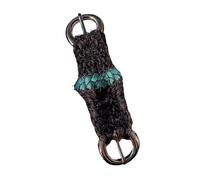 MALSSE Llavero trenzado a mano en miniatura para montar a caballo, para ecuestres y entusiastas del aire libre, monturas de caballo