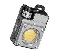 MALSSE Luz de trabajo recargable, lámpara de inspección portátil para camping, linterna LED portátil, iluminación de tienda de campaña, luz de mano