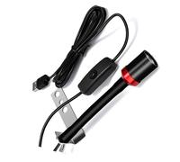 MALSSE Luz para caña de pescar, puente de balsa, puerto USB, de aluminio, con punta de caña de pescar portátil, para lago y río