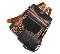 MALSSE Mochila retro de piel sintética para tienda, libros, paraguas, teléfono, portátil, gran capacidad para viajes, compras, escuela, mochila de gran capacidad, mochila escolar para estudiantes