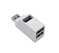 MALSSE Multifunción USB 2.0 Hubs 3 puertos expansor divisor para laptop, coche, tablet, aire y más gadgets