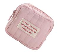 MALSSE Neceser cuadrado de estilo coreano, bolsa de maquillaje estética, bolsa de cambio, bolsa pequeña con cremallera, bolsa de lavado, PK.