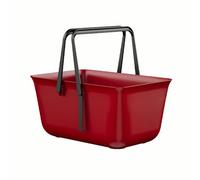 MALSSE Organizador de almacenamiento de baño transpirable con asa, cesta de ducha portátil para artículos de tocador y baño, organizador de baño moderno esencial