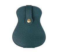 MALSSE Organizador de piel sintética para púas de guitarra, estuche de almacenamiento, soporte para púas de guitarra, Green